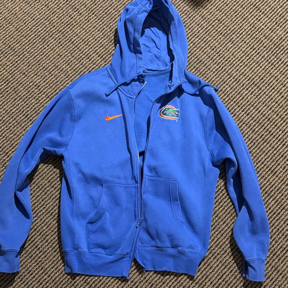 Men’s Nike Royal Blue Zip-Up Hoodie size small